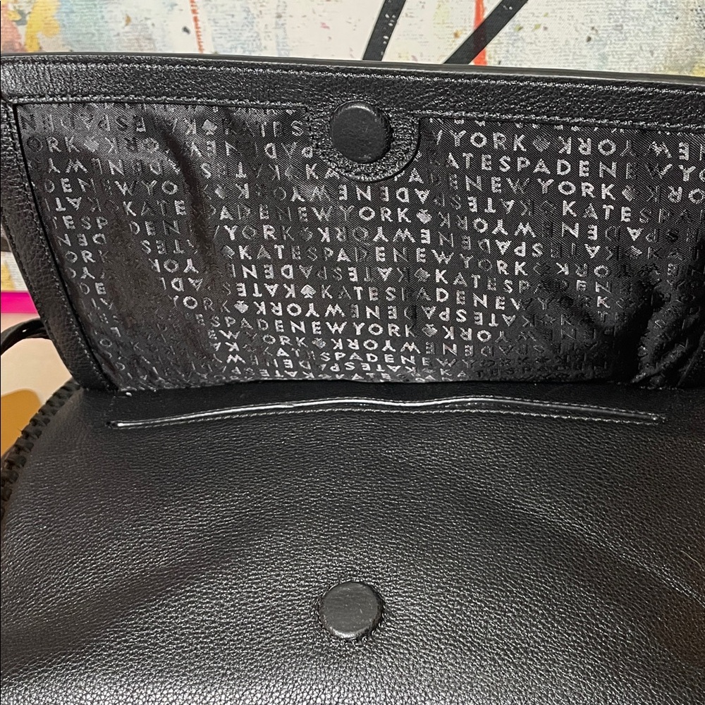 kate spade Ashby Place Abbott Black Leather Satchel with Gold Hardware - Picture 11 of 16